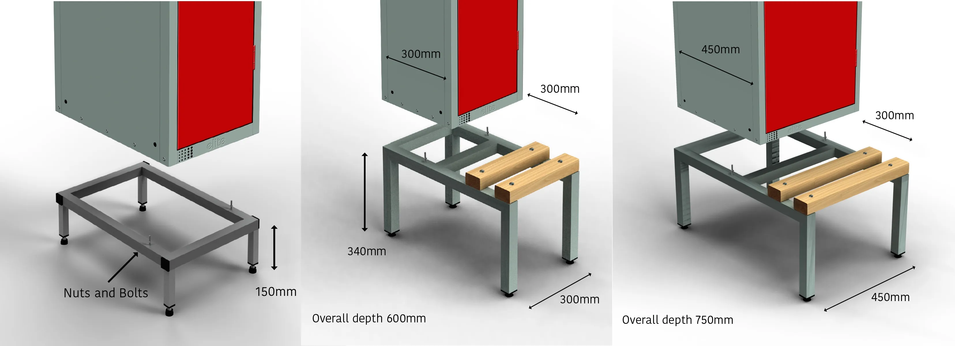 Elite Standard Steel Stand Options